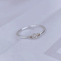 Japanese-style Ultra-fine Non-fading Zircon Ring For Women
