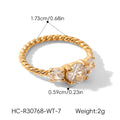 High-End Zirkon-Titanstahlring
