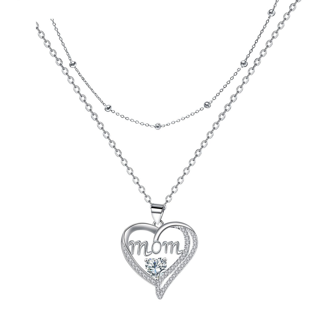 High-End Heart-Shaped Double-Layer Necklace For Layering