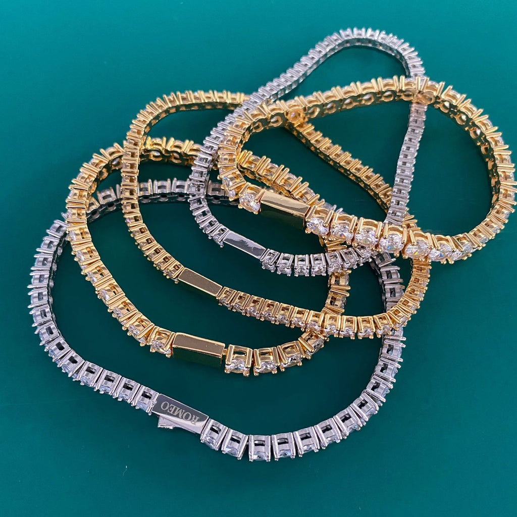 Stainless Steel Titanium Steel Zircon Bracelet