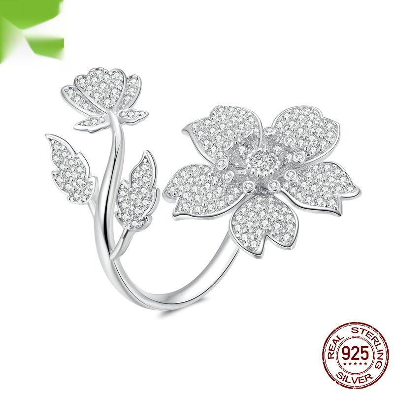 Cherry Blossom Open Adjustable Ring