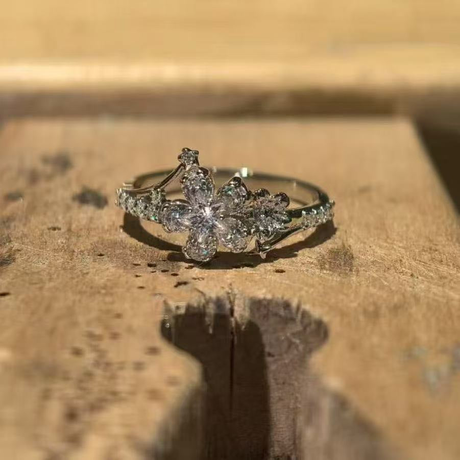 Himmelstern Offener Ring, Eleganter Luxuriöser High-End-Schmuck für den täglichen Gebrauch