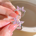 Unique  Heart Thorn Cat Eye Zircon Ring For Women, Sweet Cool Fashion Versatile Band