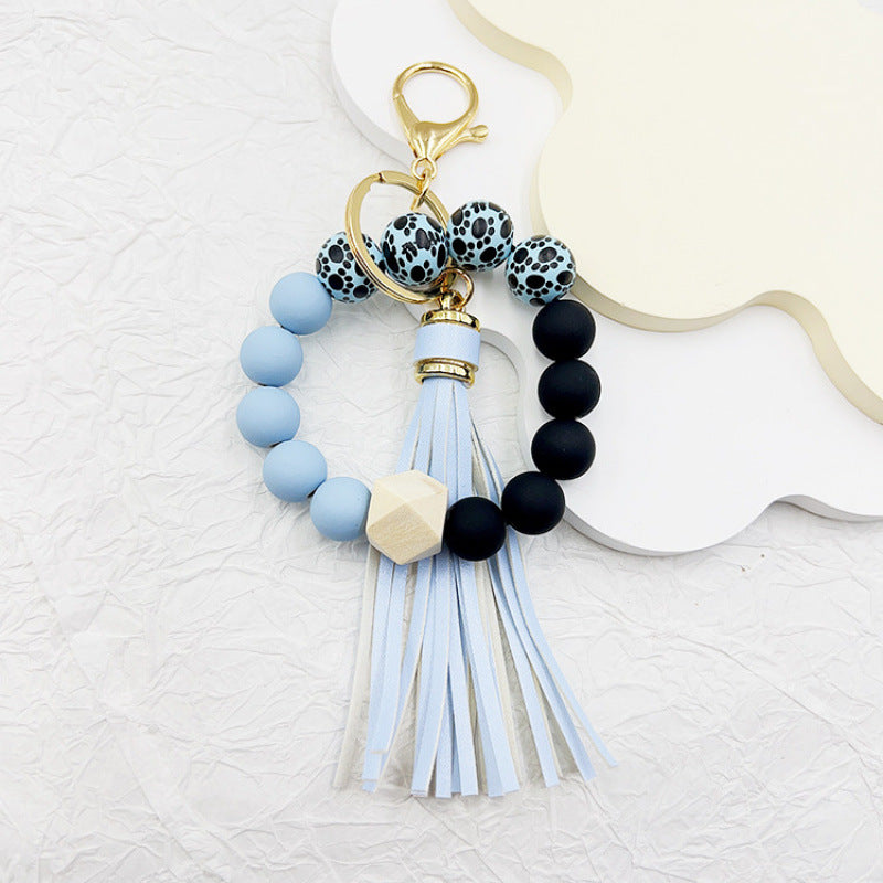 Silicone Tassel Bead Bag Accessory Pendant