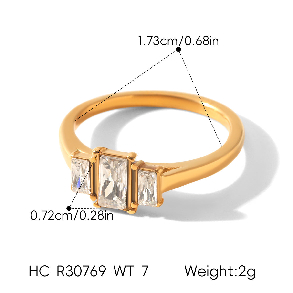 High-End Zirkon-Titanstahlring