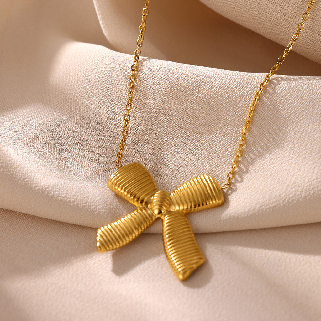 Statement Geometric Bow Tie Necklace That Wont Fade
