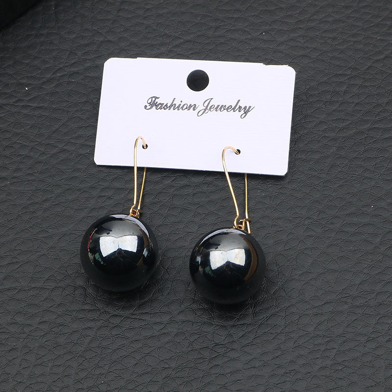 Large Pearl Silver Pearl Ear Clips For Women