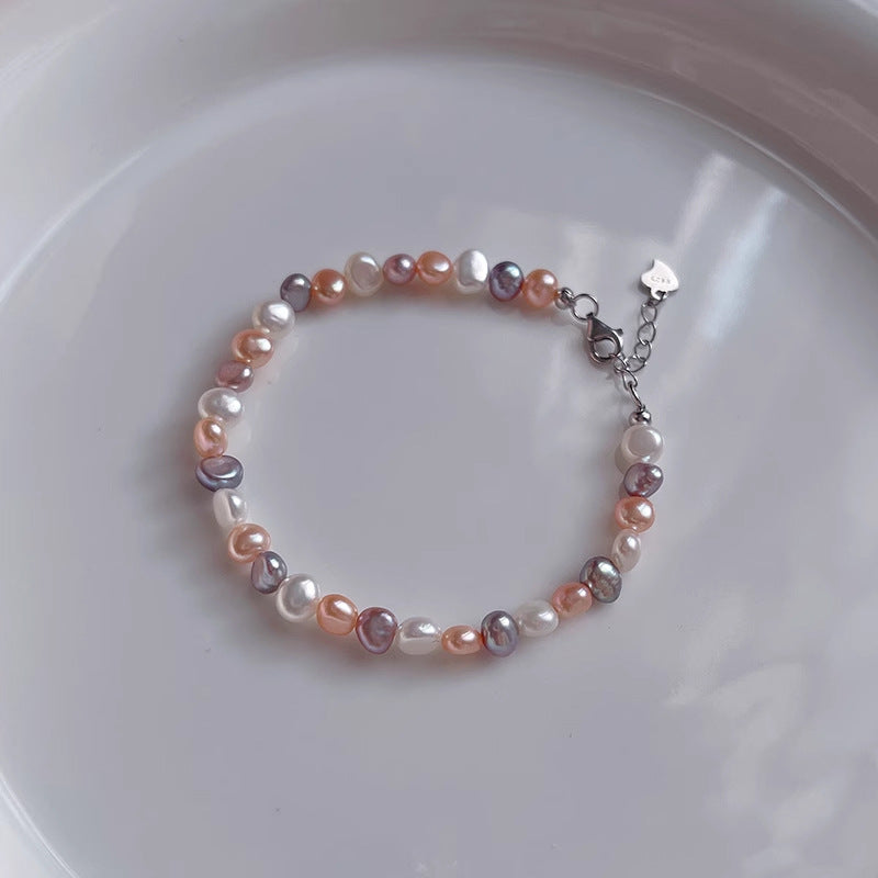 Natural Freshwater Baroque Pearl Necklace Accessory For Women