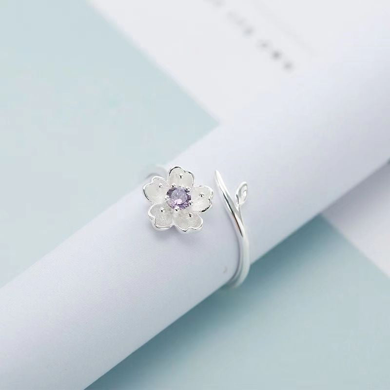 Neuer unregelmäßiger Zirkonring für Damen, INS-Trend, schlichter und vielseitiger verstellbarer Zeigefingerring