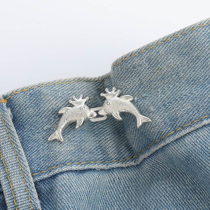 Dolphin waist buckle-copper-alloy-1 pair