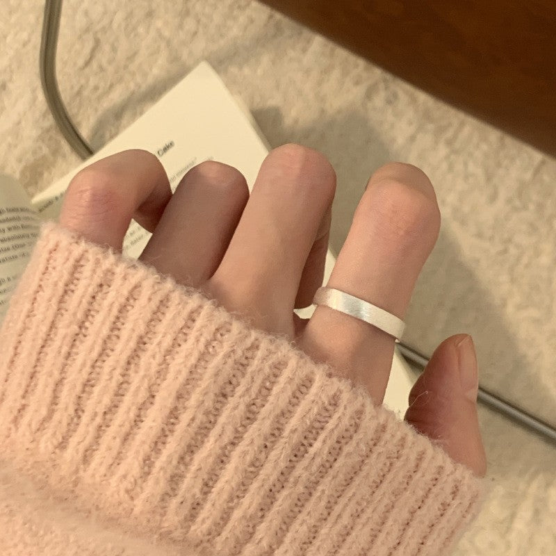 Unregelmäßige Stapelringe aus 925er Sterlingsilber für Damen