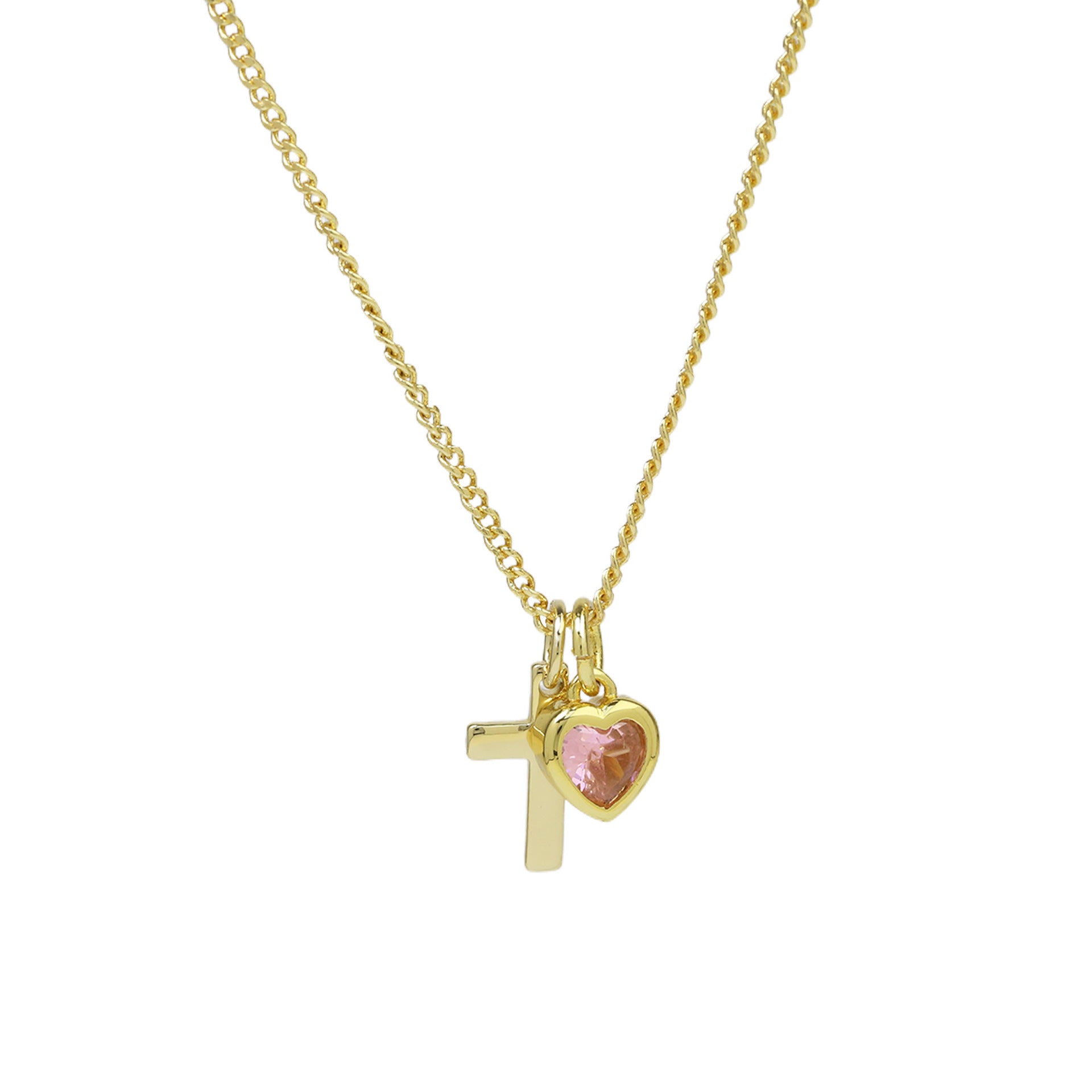 Heart-Shaped December Birthstone Pendant Necklace