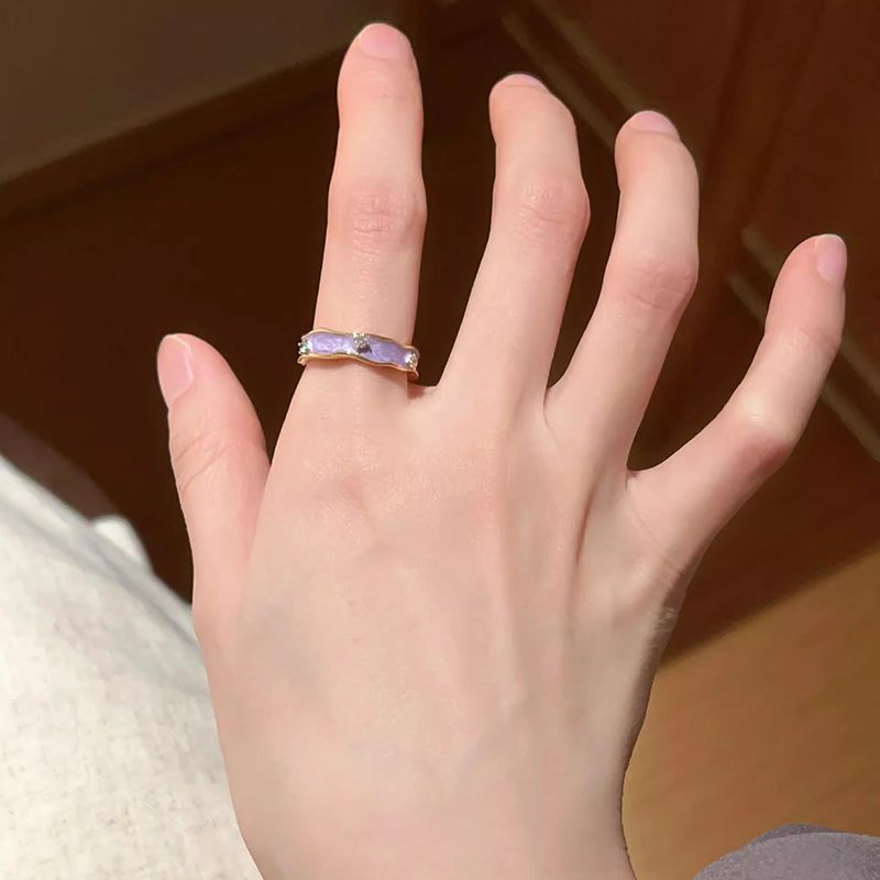 Exquisiter Ring aus emaillierter Farbglasur für Damen, 3D-Schmetterling, vielseitig & modisch, S925 versilbert, verstellbare Öffnung, Zeigefingerring