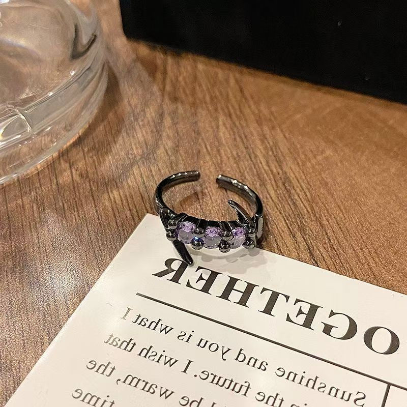 Vintage Freedom Brieföffnerring, Antiker Metall Verstellbarer Ring, Minimalistischer Cool Style Statement Ring für Frauen