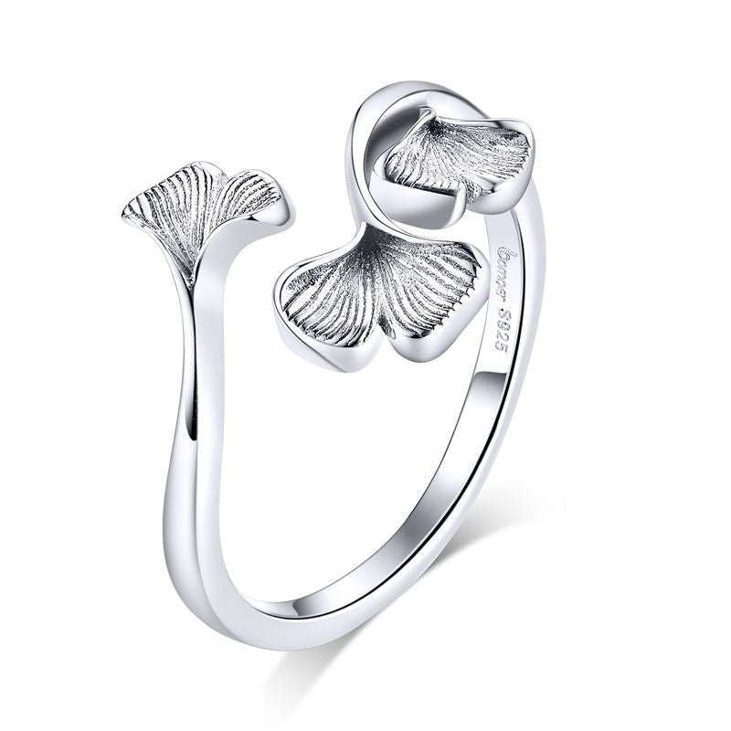 S925 Sterling-Silber verstellbarer offener Ring