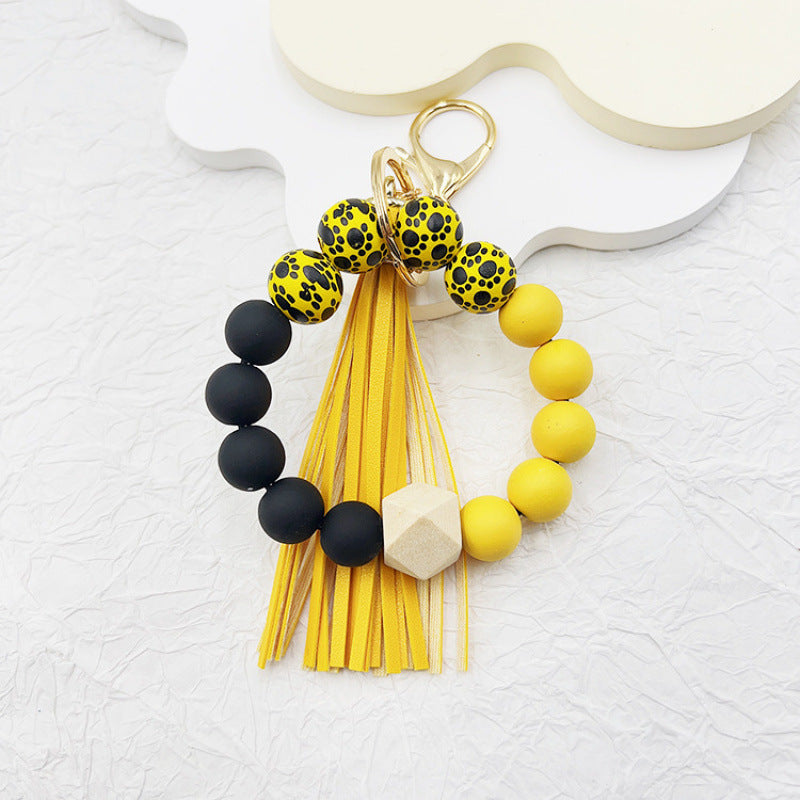 Silicone Tassel Bead Bag Accessory Pendant