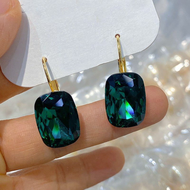 Crystal Square Ear Clips For Women