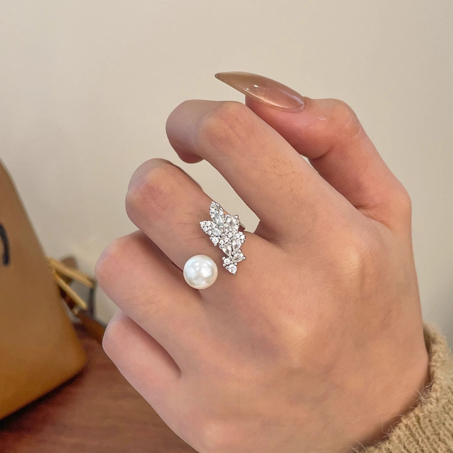 Minimalistische S925 Sterling Silber Damenringe, nicht verblassende, vintage-stilvolle Bänder