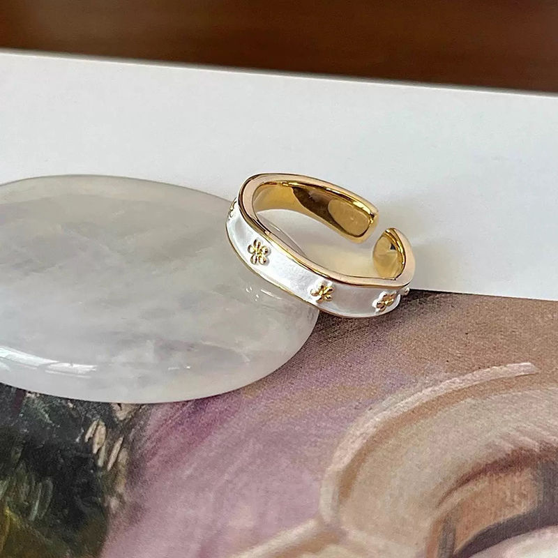 Exquisiter Ring aus emaillierter Farbglasur für Damen, 3D-Schmetterling, vielseitig & modisch, S925 versilbert, verstellbare Öffnung, Zeigefingerring