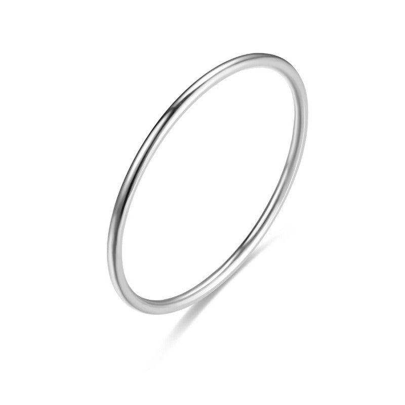 1mm schlichter ultra-dünner Paarring