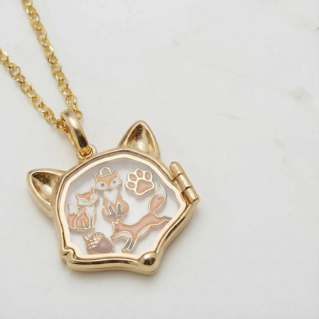 New Niche Cute Folding Necklace