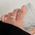 Sweet Heart Stackable Ring For Women, Irregular Unique Heart Shape Adjustable Open Finger Ring, Trendy Forest Style Boho Index Ring Gift