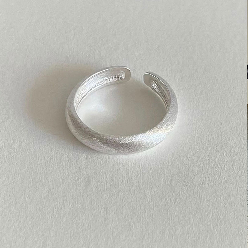 S925 Sterling Silber Damenring, schlichtes, einzigartiges Design, anlaufgeschützter Schmuck