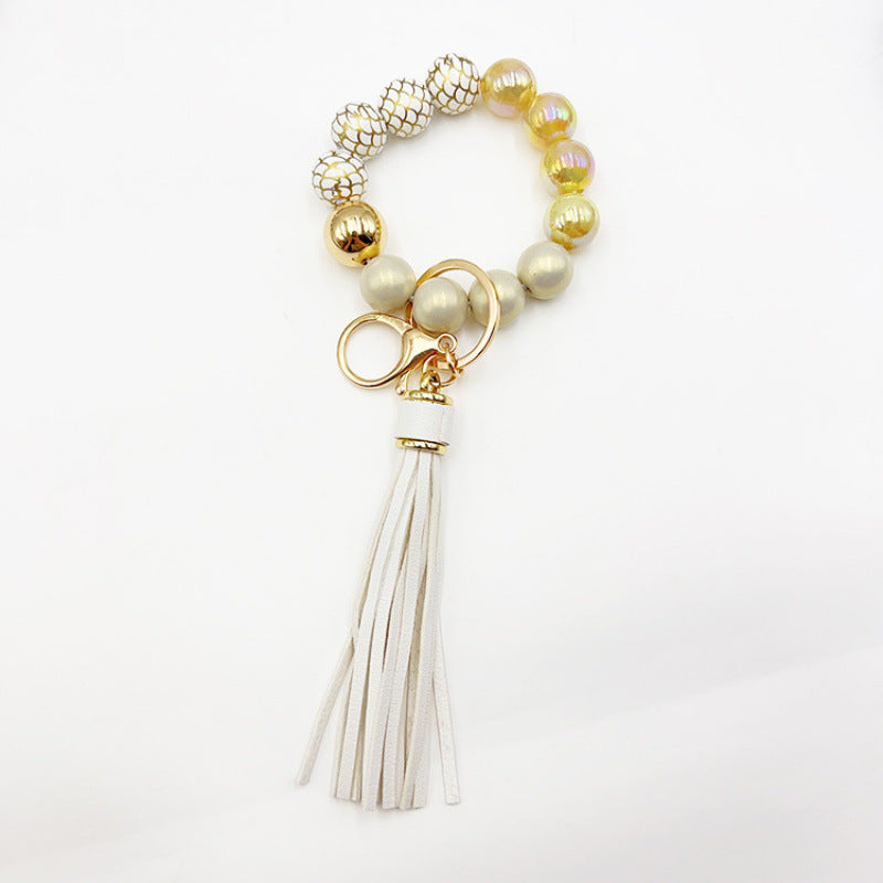 Silicone Tassel Bead Bag Accessory Pendant