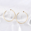 French-style Circular Titanium Steel Minimalist Elegant Earrings