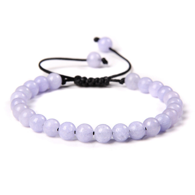 6mm Natursteinperlen Damenarmband Yoga Energie Sport