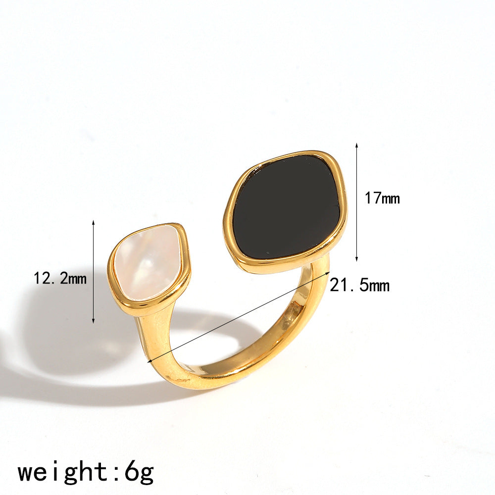 Modischer und eleganter Ring aus Edelstahlguss für Frauen