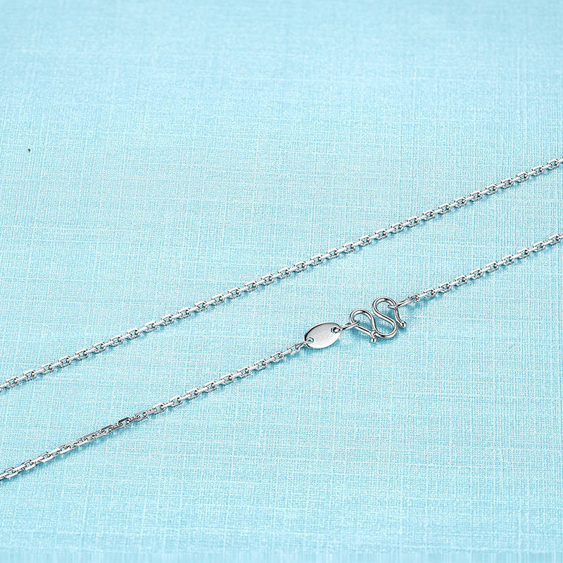 Women's Clavicle Simple Lapis Lazuli Heart Pendant