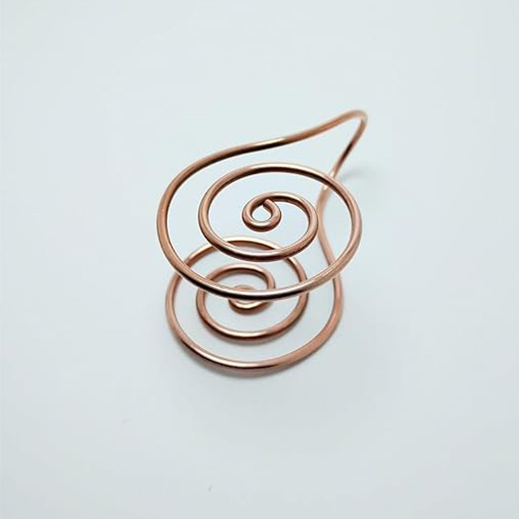 Fashionable Personalized Spiral Palm Ring Earrings