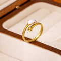 Simple & Unique Flower CZ Ring, Niche Design, Elegant & Personalized, Light Luxury, Exquisite, Versatile & Fashionable Stackable Ring