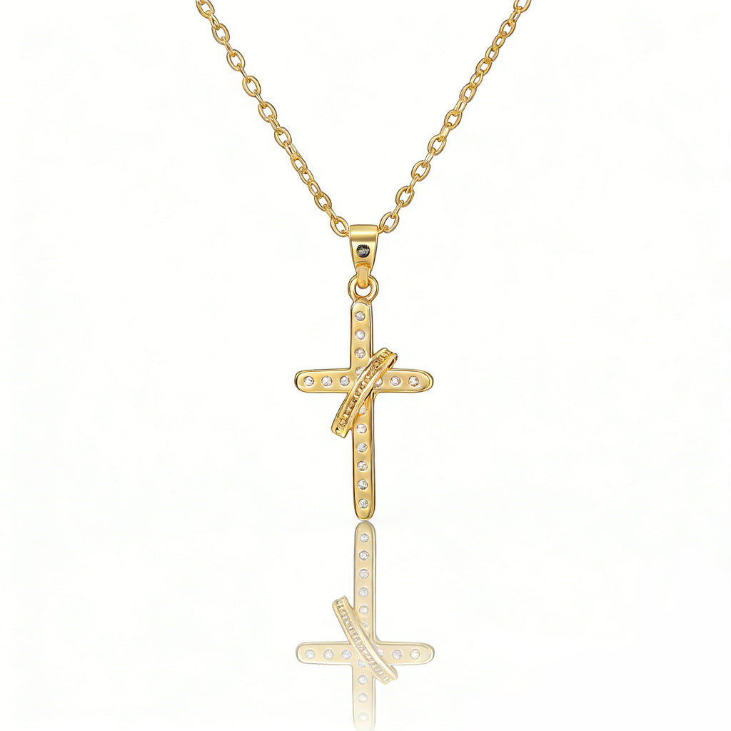 Simple Cross Pendant Necklace For Women