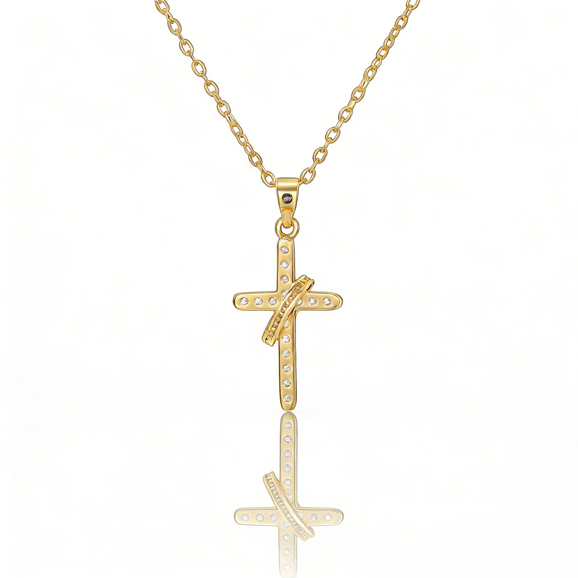 Simple Cross Pendant Necklace For Women