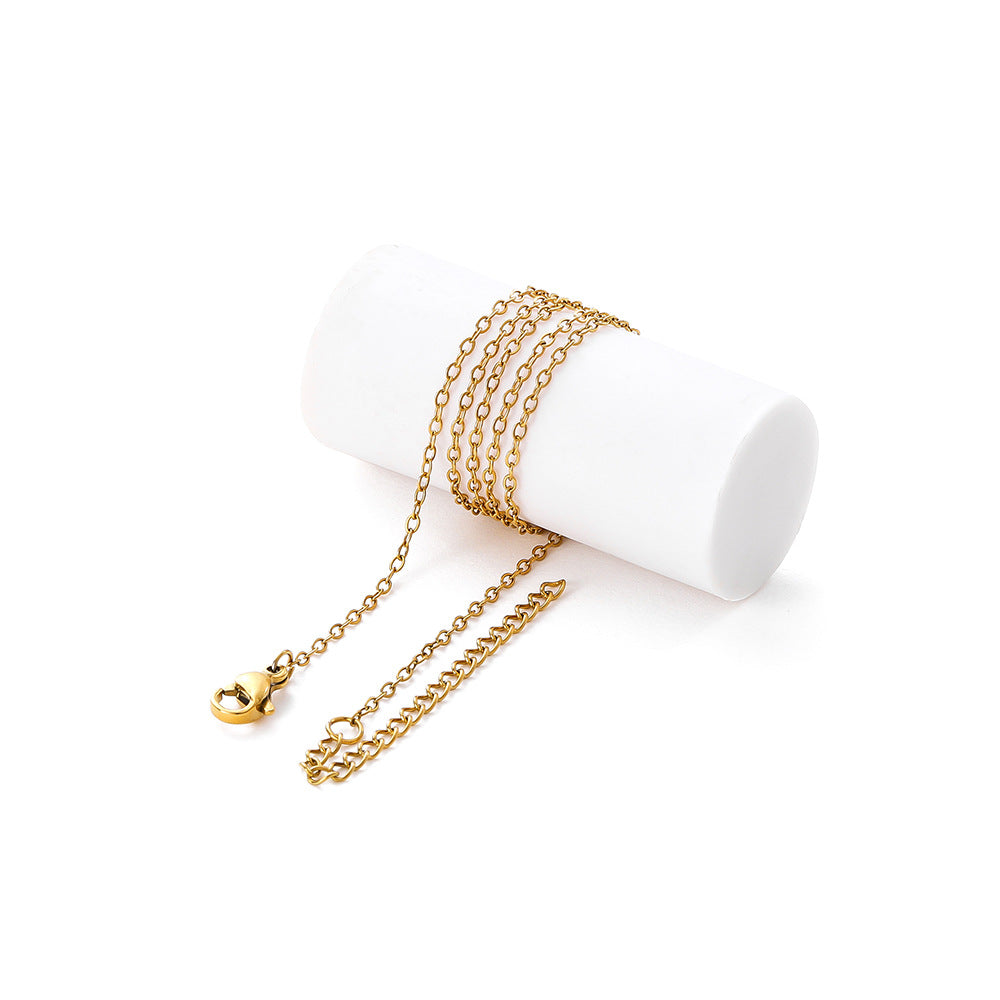 New Stainless Steel Jewelry Chain DIY Highly Colorfast Necklace