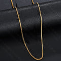 Simple Pendant-Free Necklace Titanium Steel Box Chain Necklace For Women