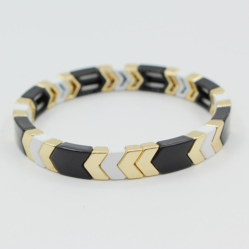 Modisches elastisches Armband mit Böhmen-Pfeil