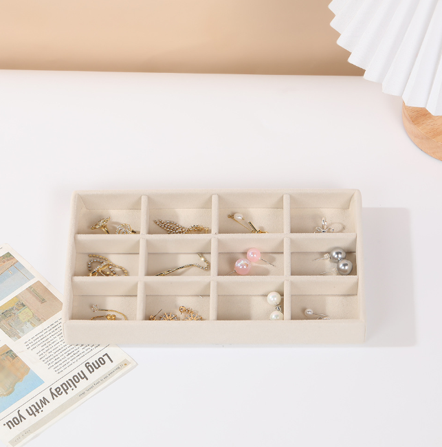 Jewelry Storage Box-Full Exclusion Clause-Beige-1 piece