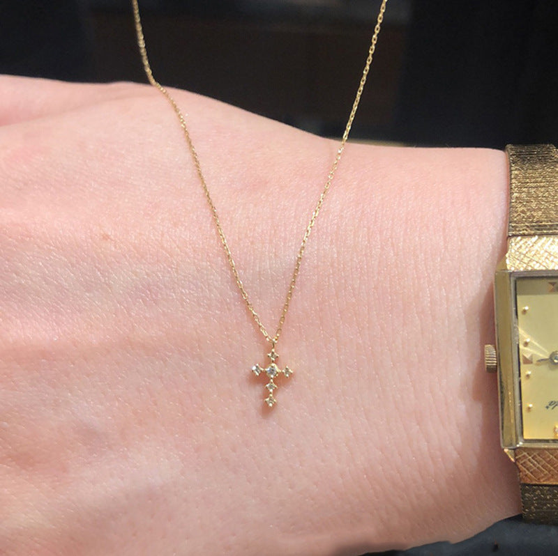 Mini Cross Choker Necklace For Women