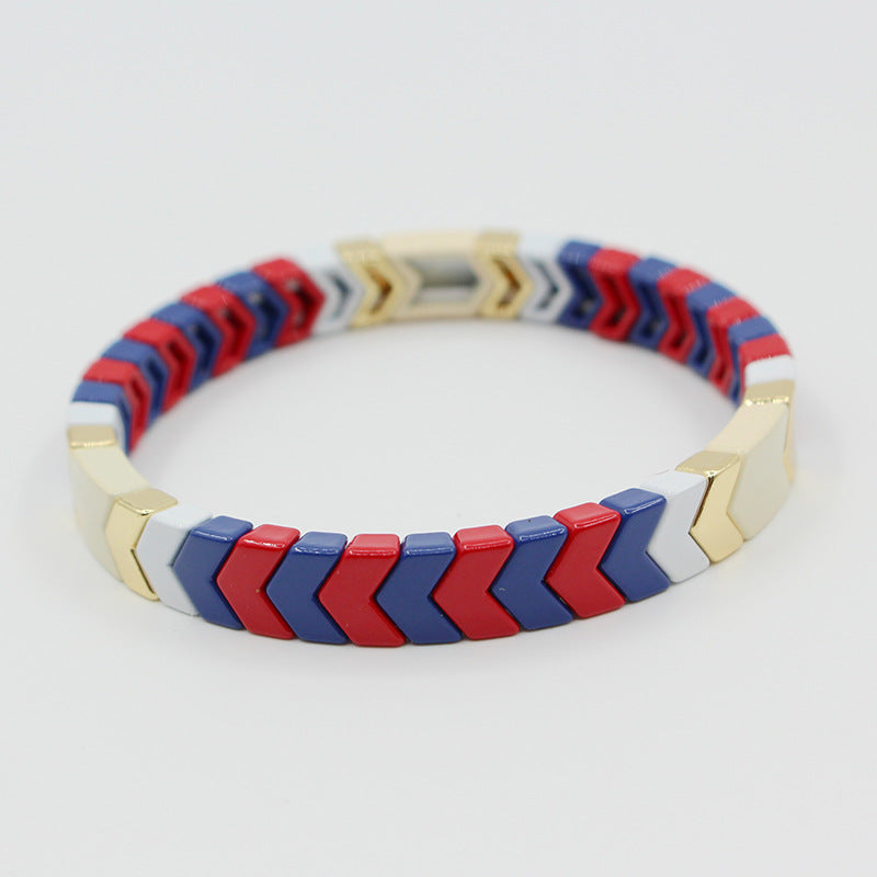 Modisches elastisches Armband mit Böhmen-Pfeil