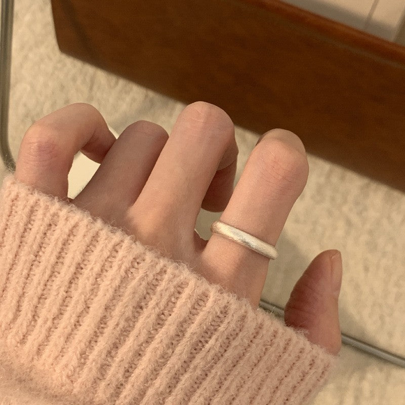 Unregelmäßige Stapelringe aus 925er Sterlingsilber für Damen
