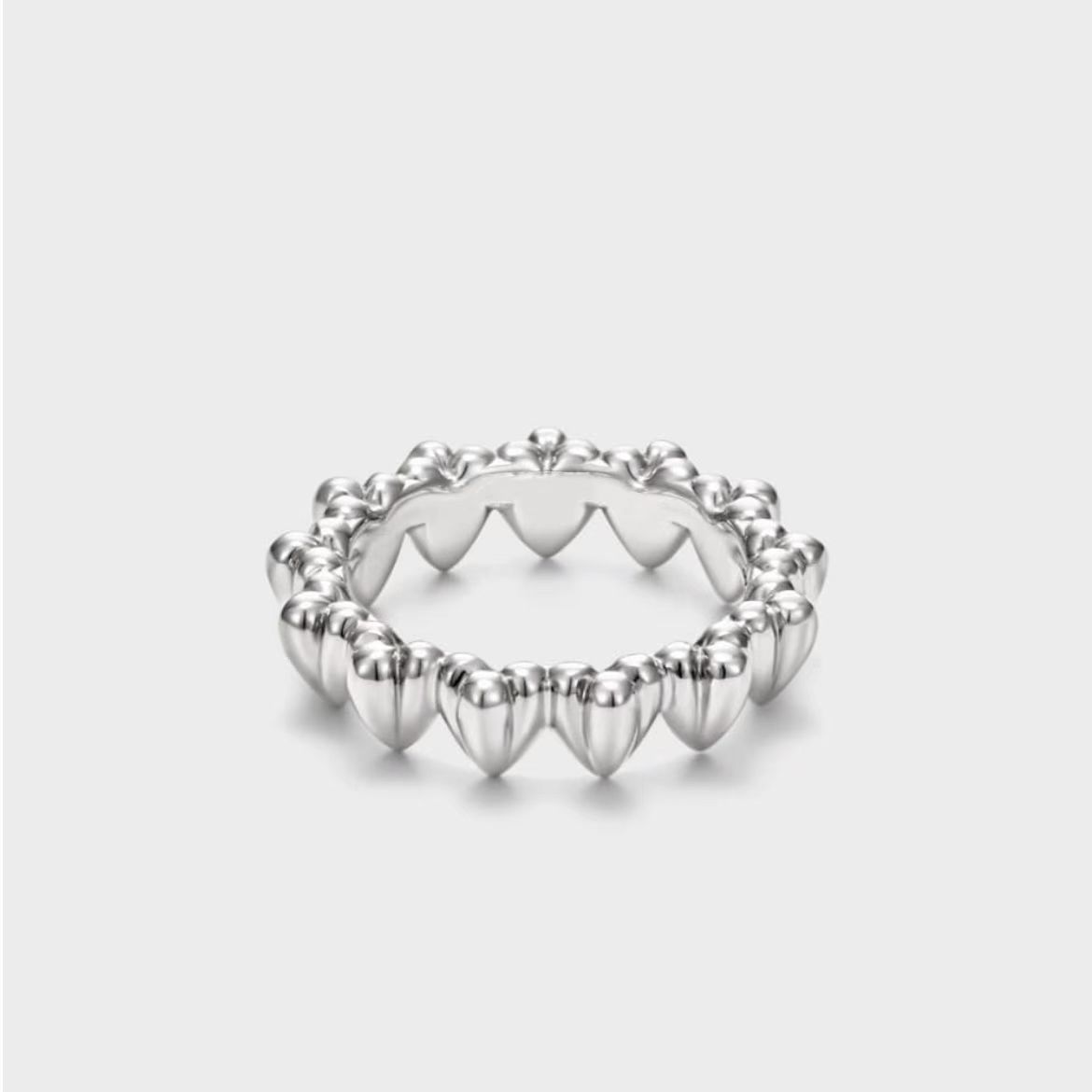 S925 Silberringe Damen, minimalistischer Luxus, lichtechte Vintage Statement-Ringe