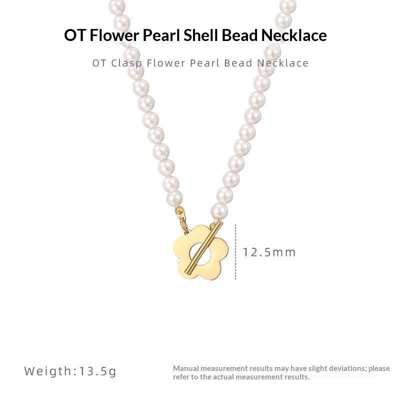 Women's Simple All-Match Freshwater Pearl Necklace