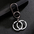 Car key chain-gun black-carbon steel-9 * 3cm-1 piece