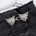 Thorny Heart waist buckle-Silver-Alloy-1 pair