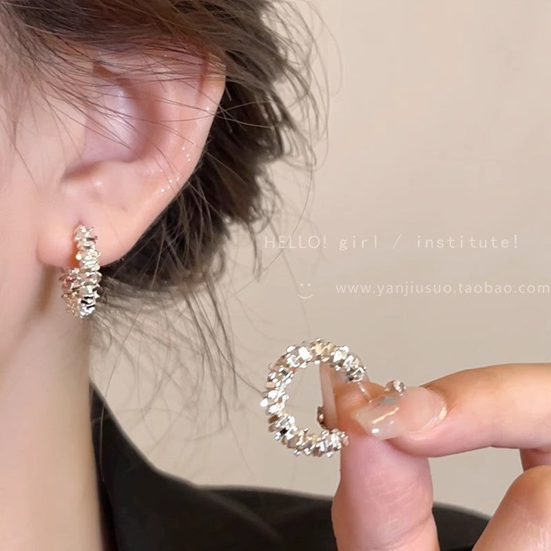 Ins Style Perlenohrringe baumelnd, luxuriös, Vintage, elegant, minimalistischer Ohrschmuck