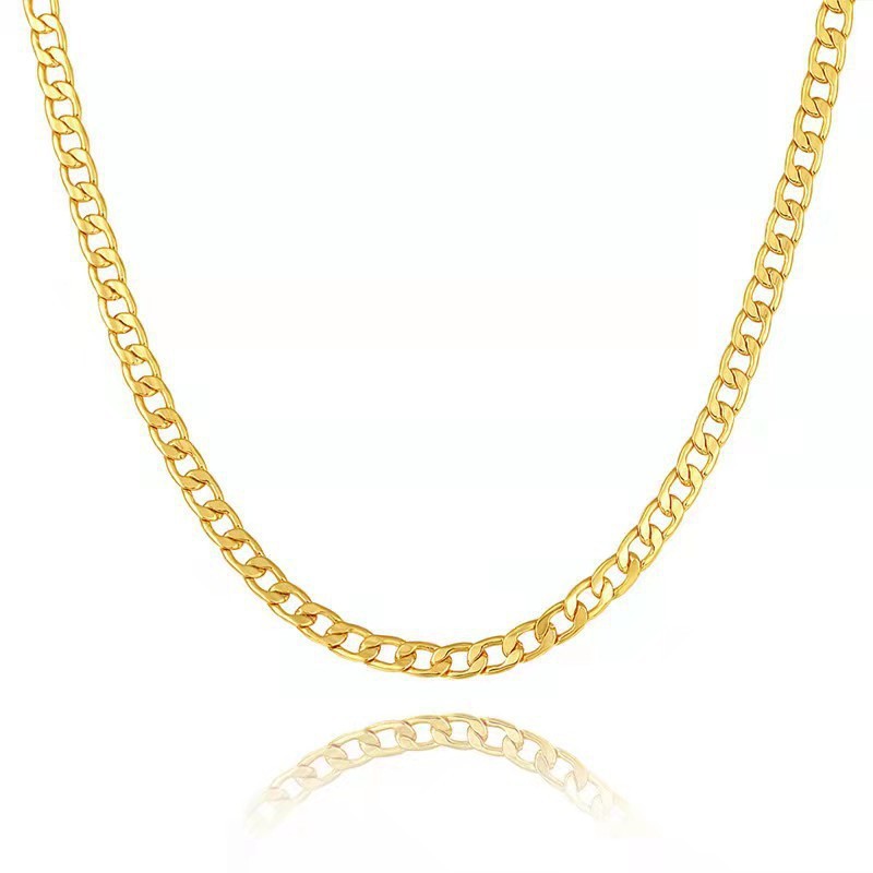 Fashionable Minimalist Cuban-link Necklace With A Premium Feel