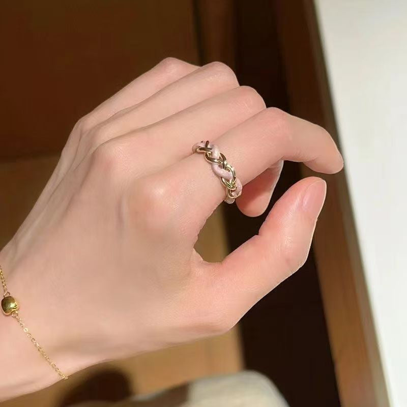 Verträumter lila Schmetterlings-Offenring, Funkelnder Zirkon-zarter Bandring, Süßer Feen-Stil verstellbarer Ring für Damen